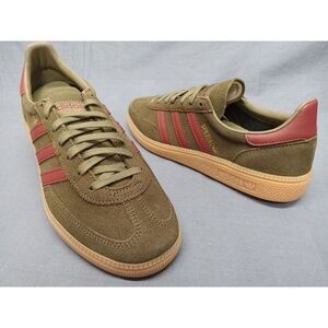 Adidas Spezial 5.5Y/6.5-7W olive green & Burgundy Sneakers (NEW)